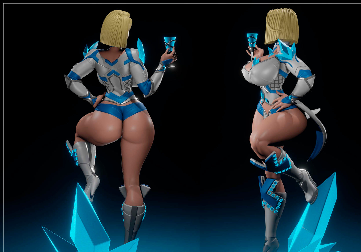 Telekinetic Hero Pinup Adult 3D Resin Figurine