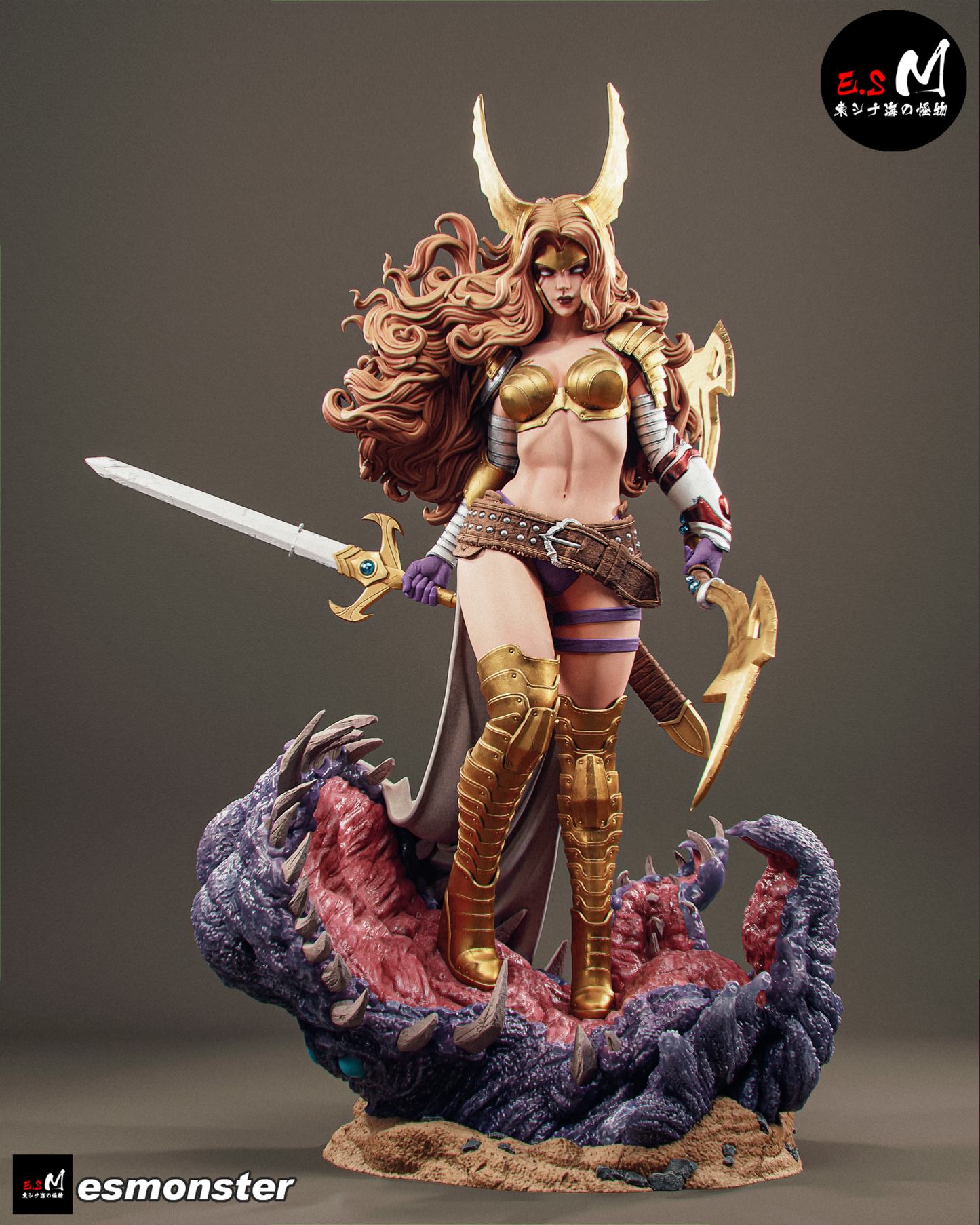 Angel Warrior Adult Pinup 3D Resin Model
