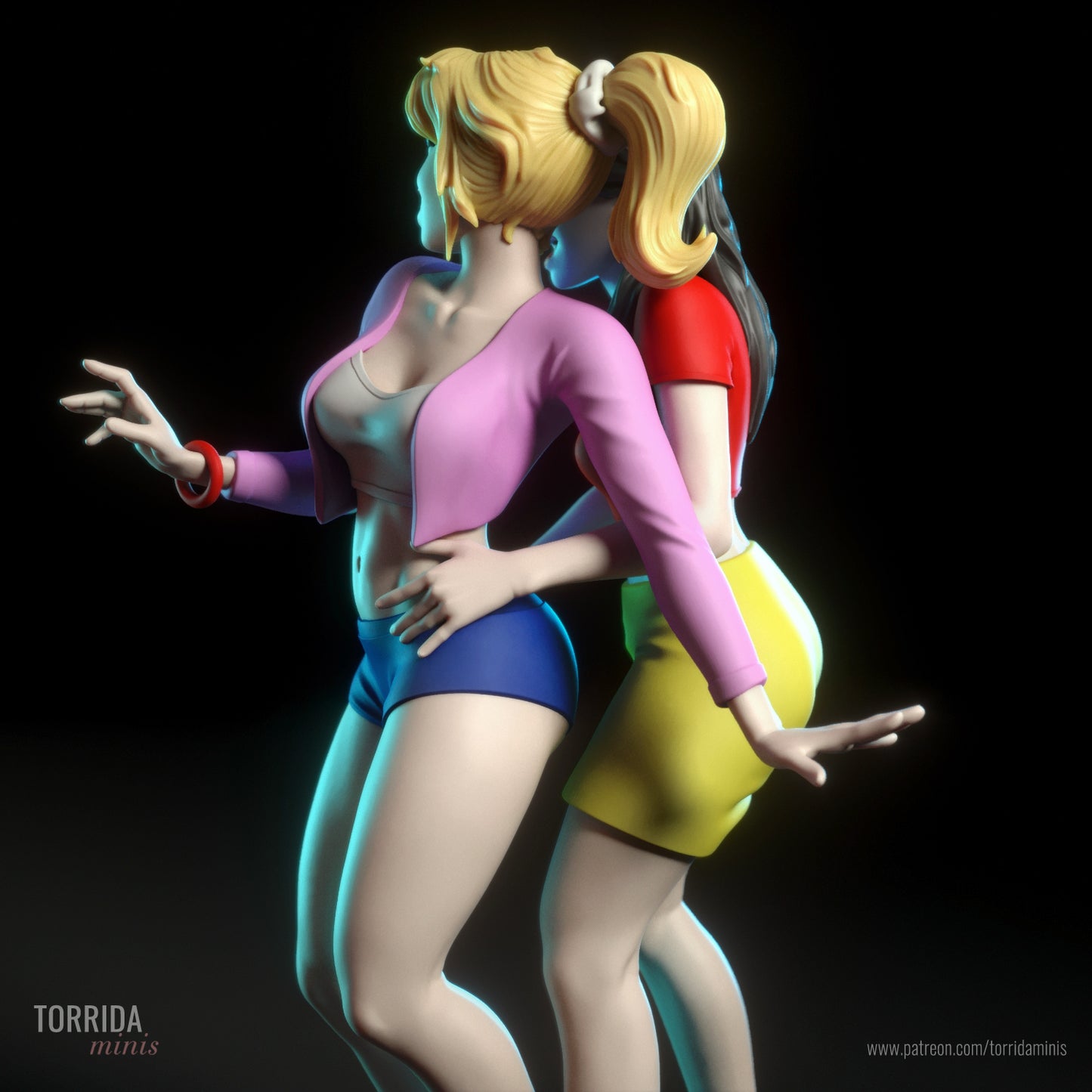 Competitive Popular girls Pinup Adult 3D Resin Figurine Model Kit