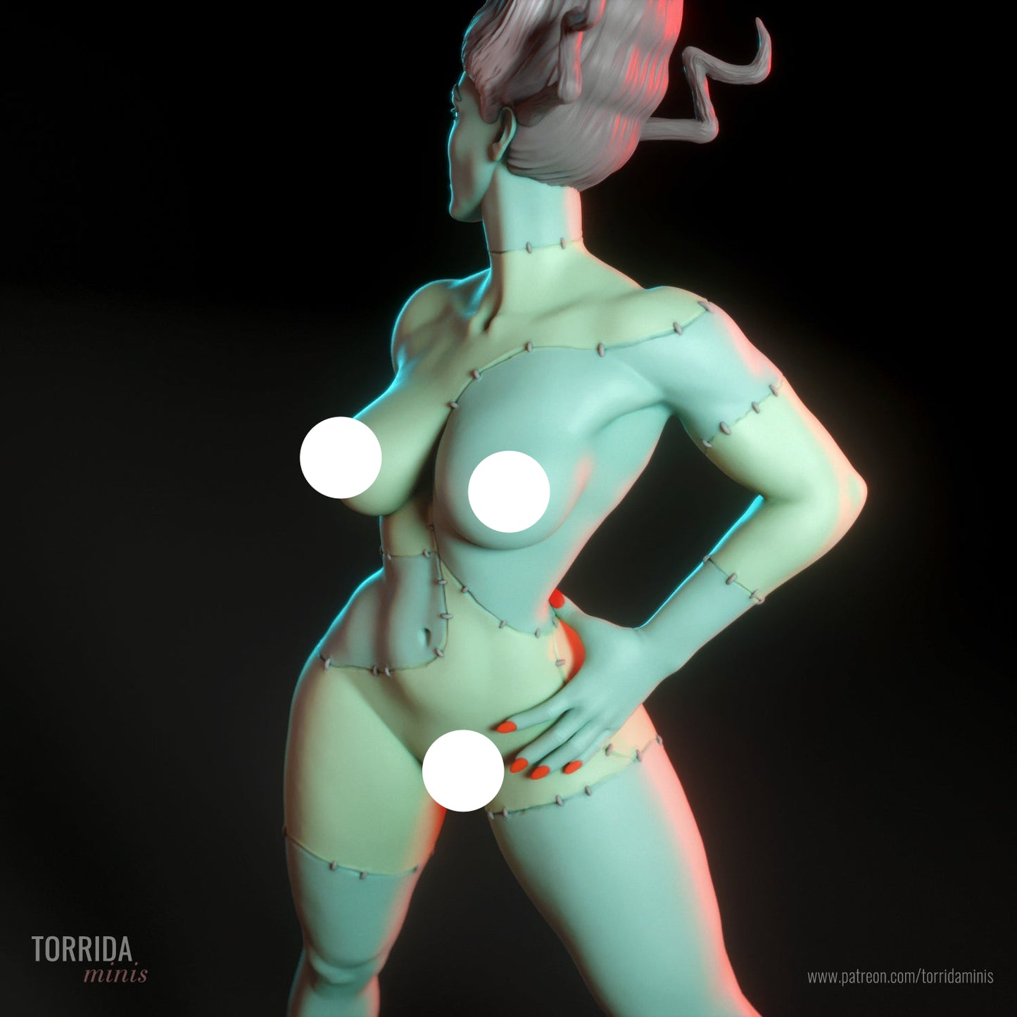 The Bride Pinup Adult 3D Resin Figurine Model Kit