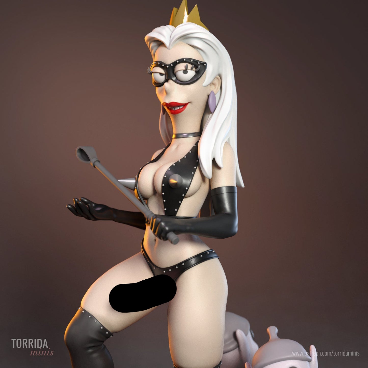 Jealous Queen Pinup Adult 3D Resin Figurine Model Kit