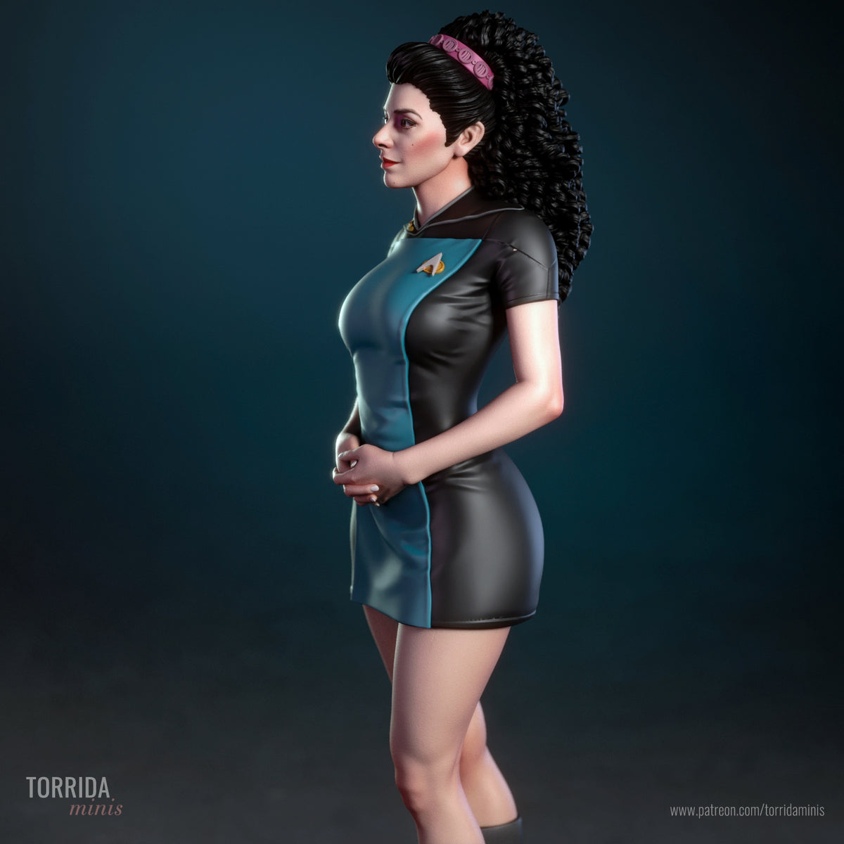 Space Counselor Pinup Adult 3D Resin Figurine Model Kit