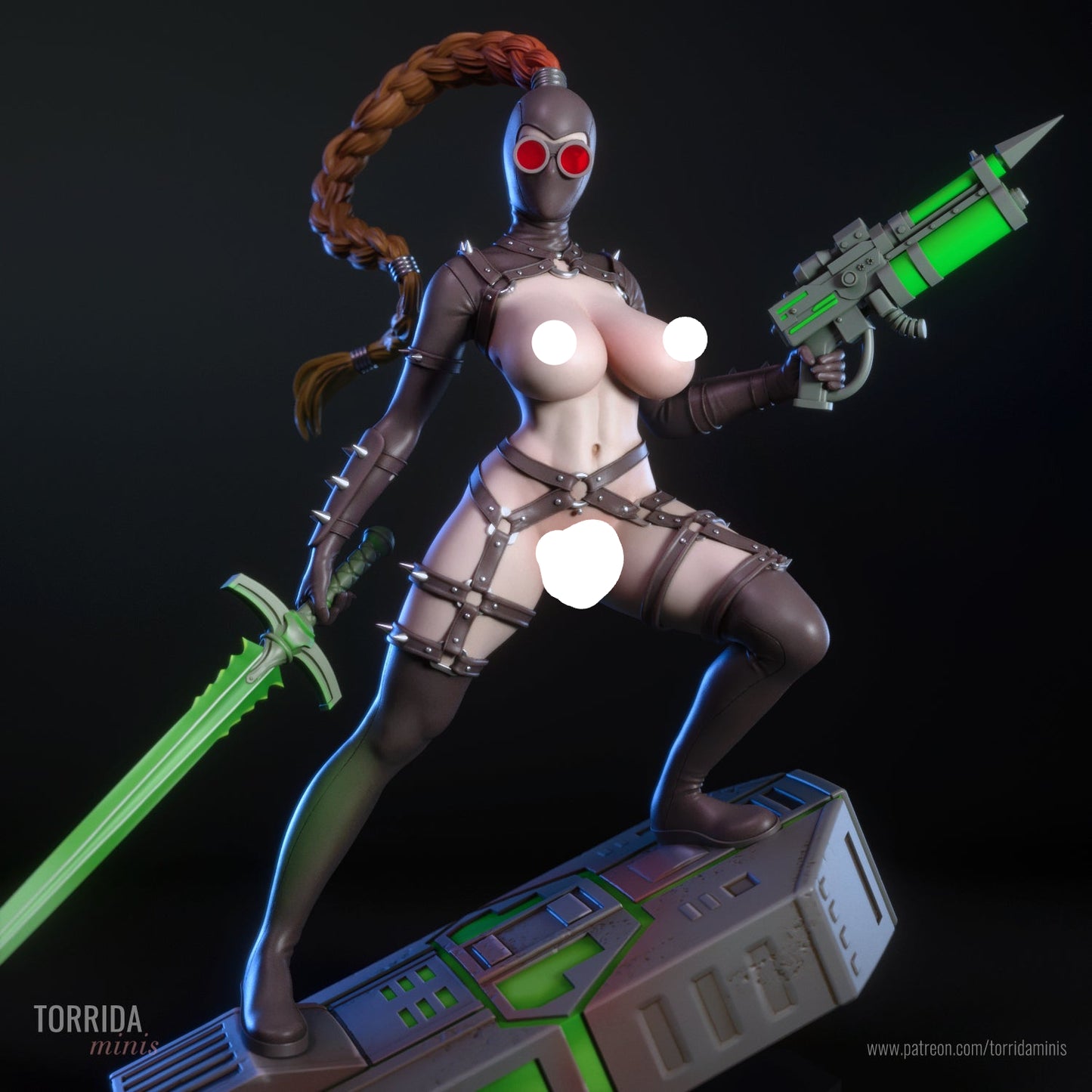 Assassin Pinup Adult 3D Resin Figurine Model Kit