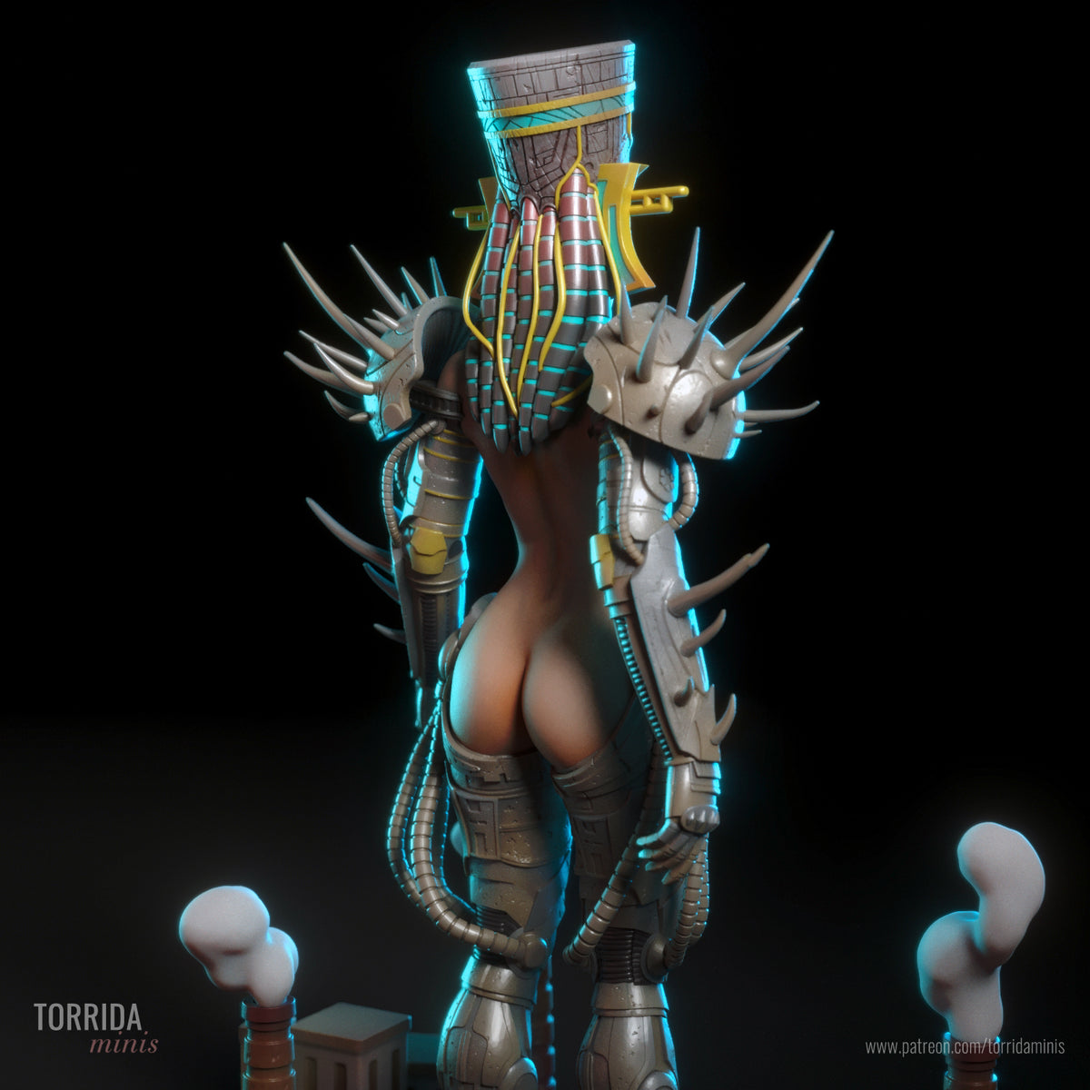 Queen of Heaven Pinup Adult 3D ABS Resin Figurine Model Kit