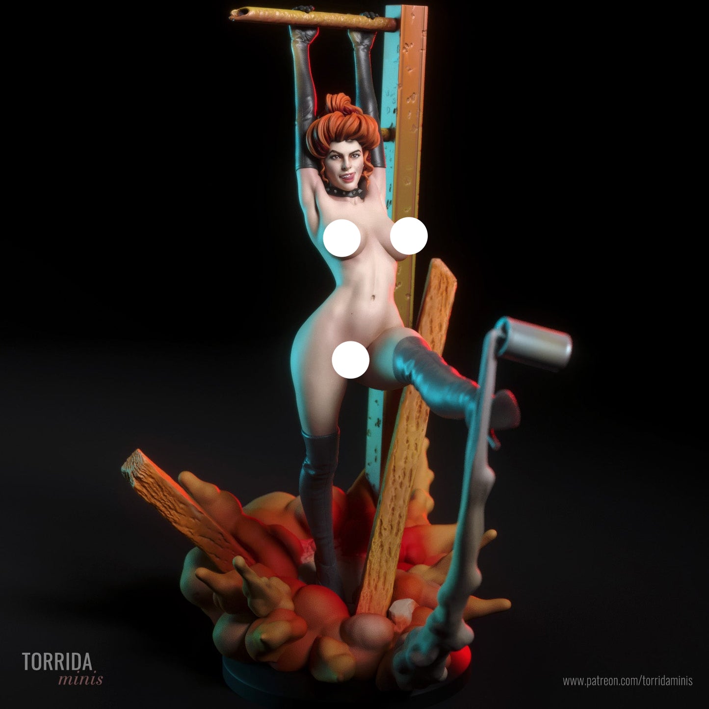 Eva pinup Adult 3D Resin Figurine Model Kit