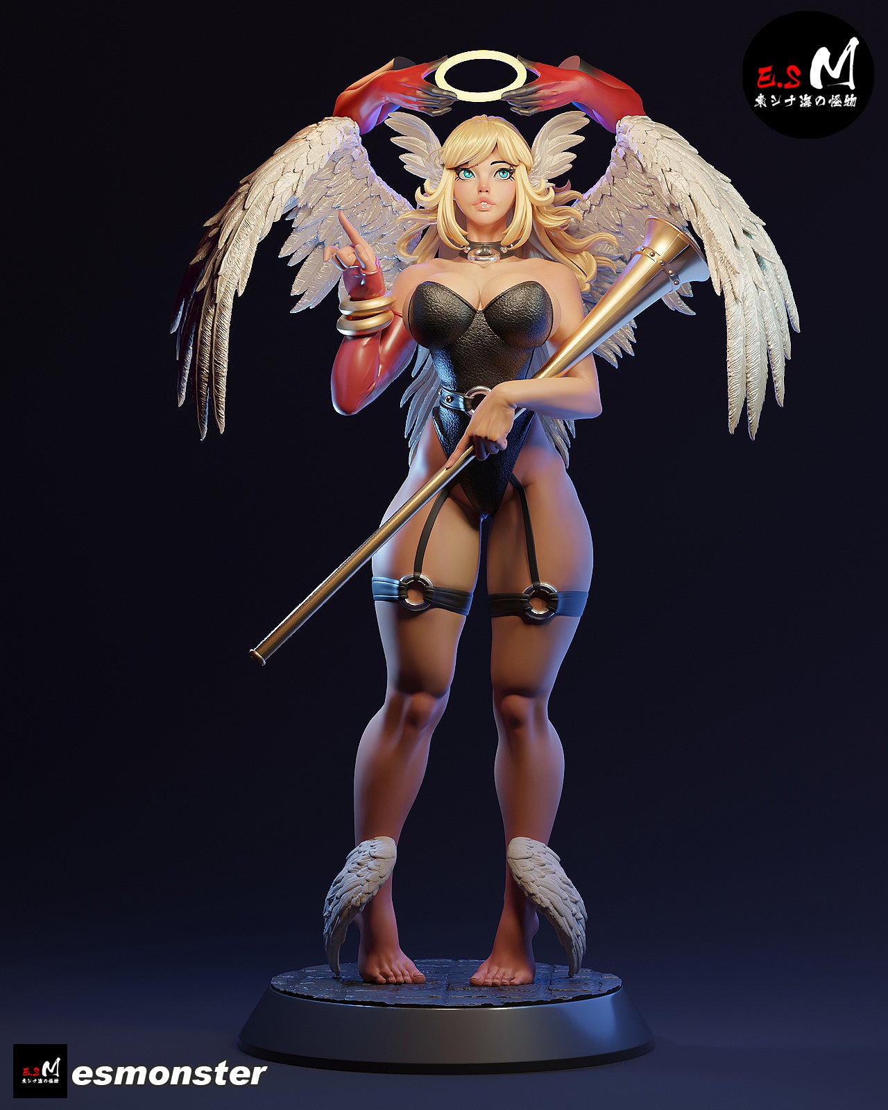 Anaita Angel Adult Pinup 3D Resin Model