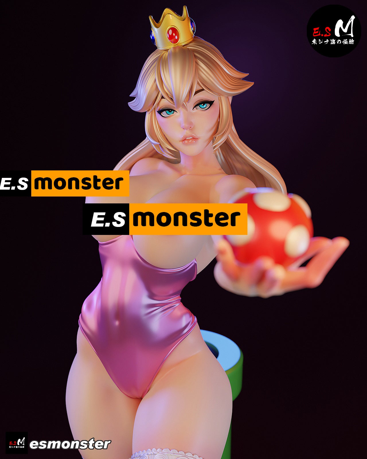 Fan Princess Adult Pinup 3D Resin Model