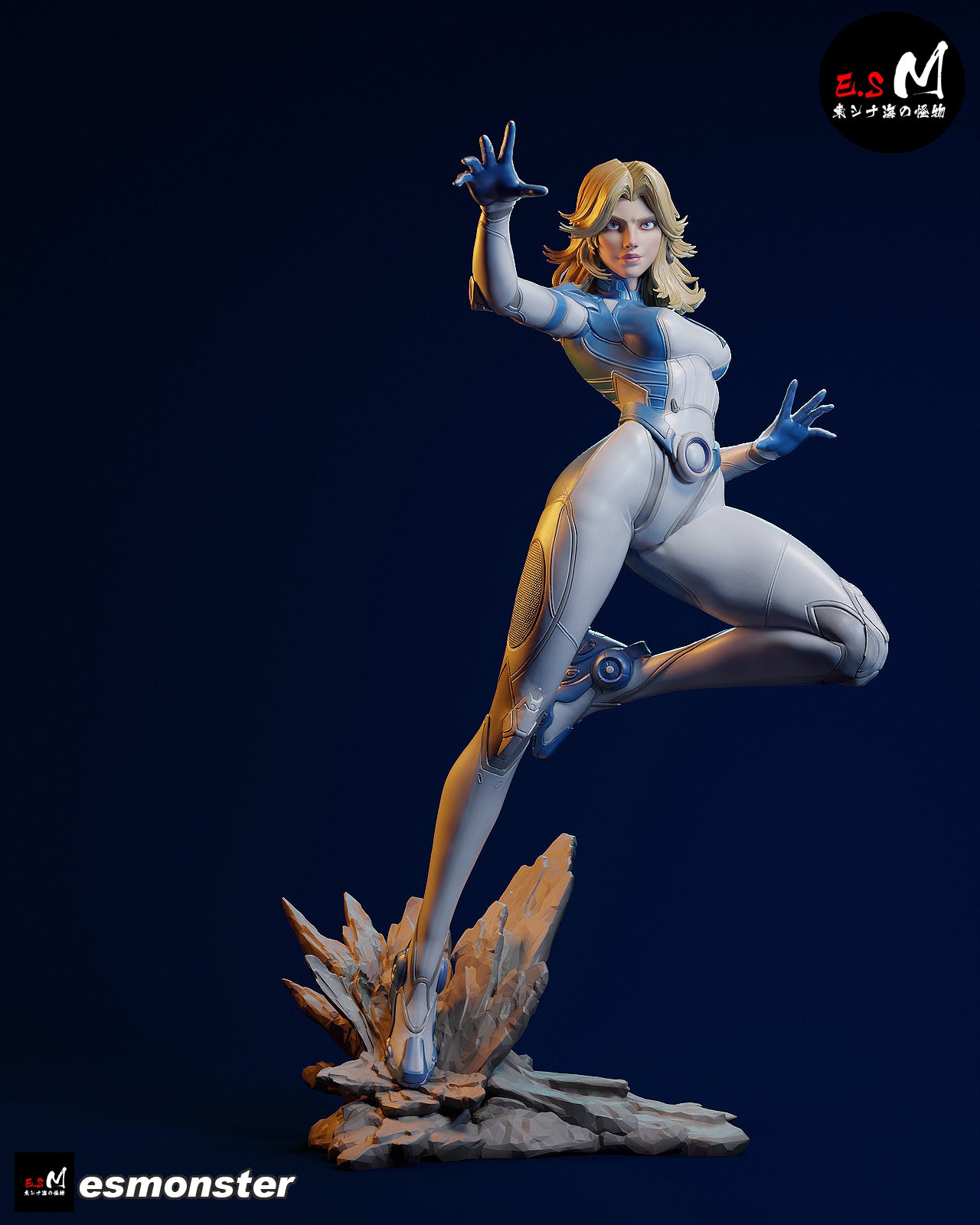 Psionic Woman Adult Pinup 3D Resin Model