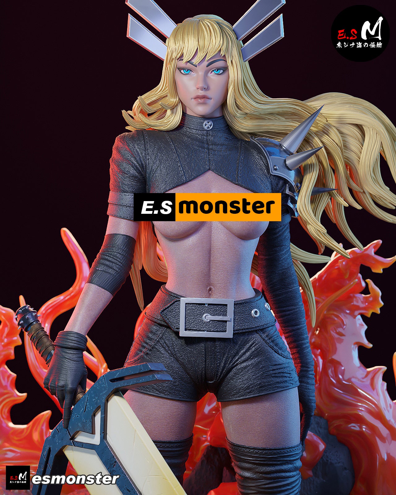 Sorceress Adult Pinup 3D Resin Model