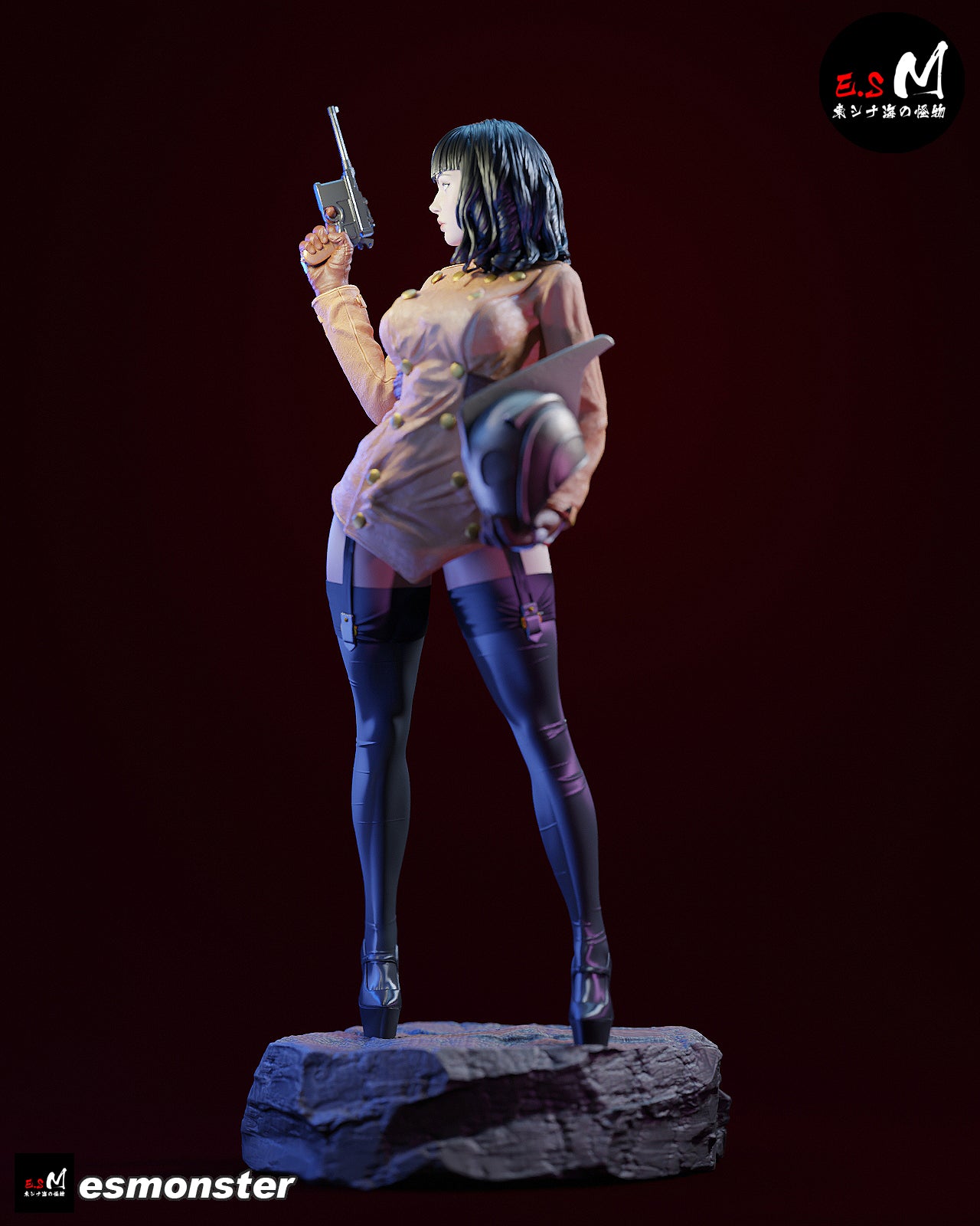 Stunt Pilot Adult Pinup 3D Resin Model