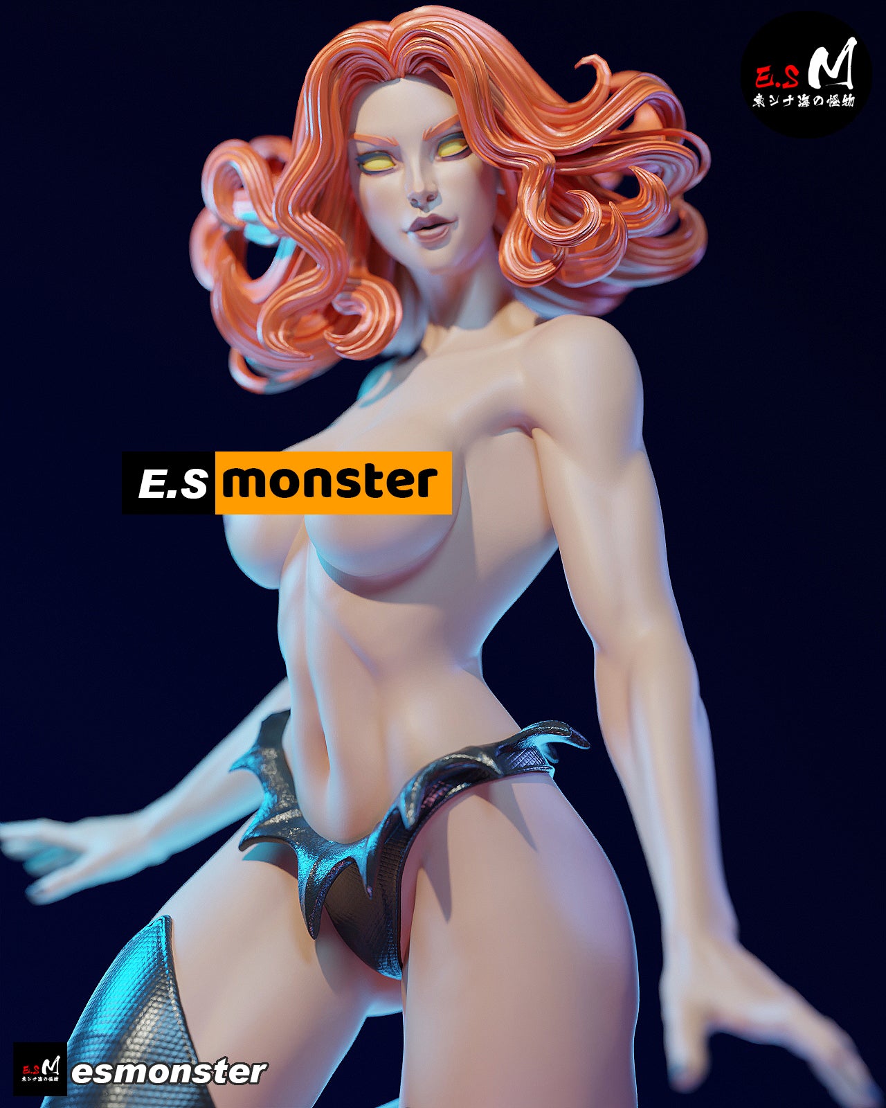 Elegant Cold Ruler Adult Pinup 3D Resin Model
