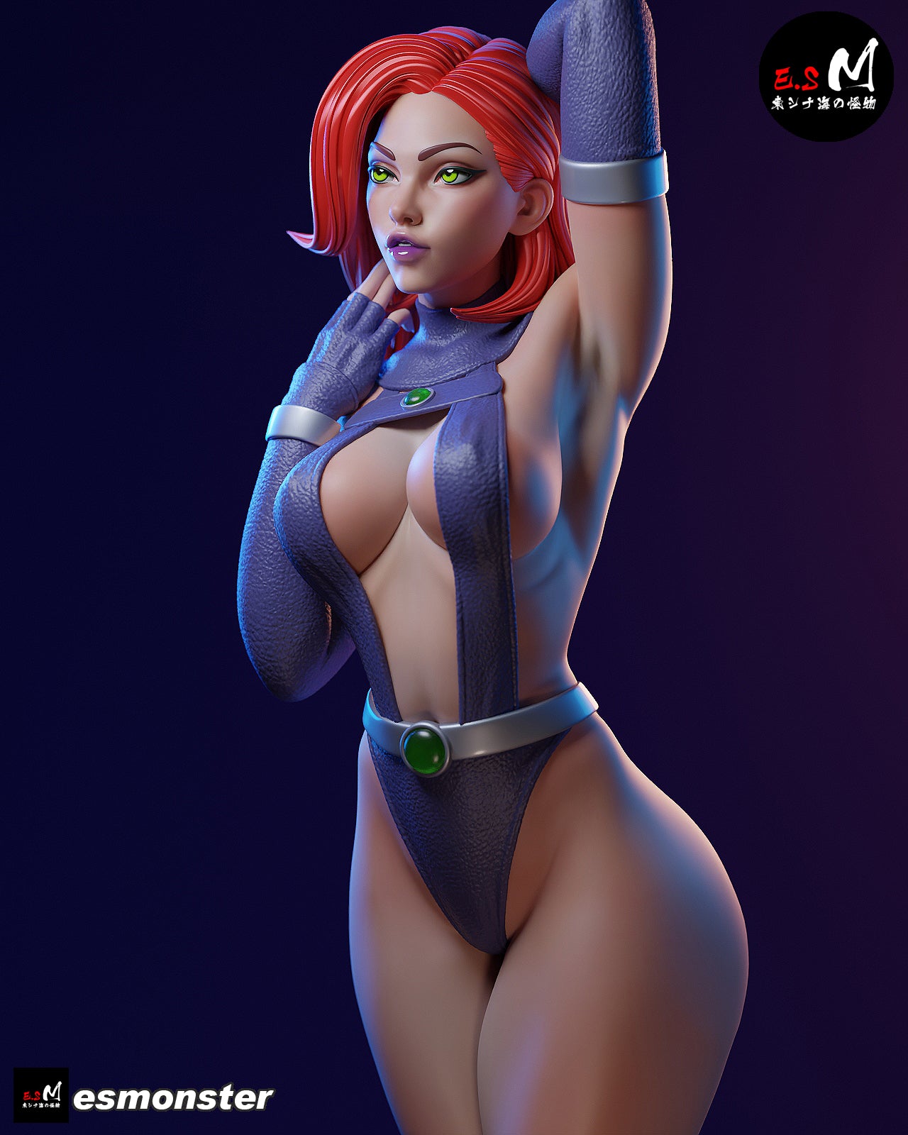Alien Hero Adult Pinup 3D Resin Model