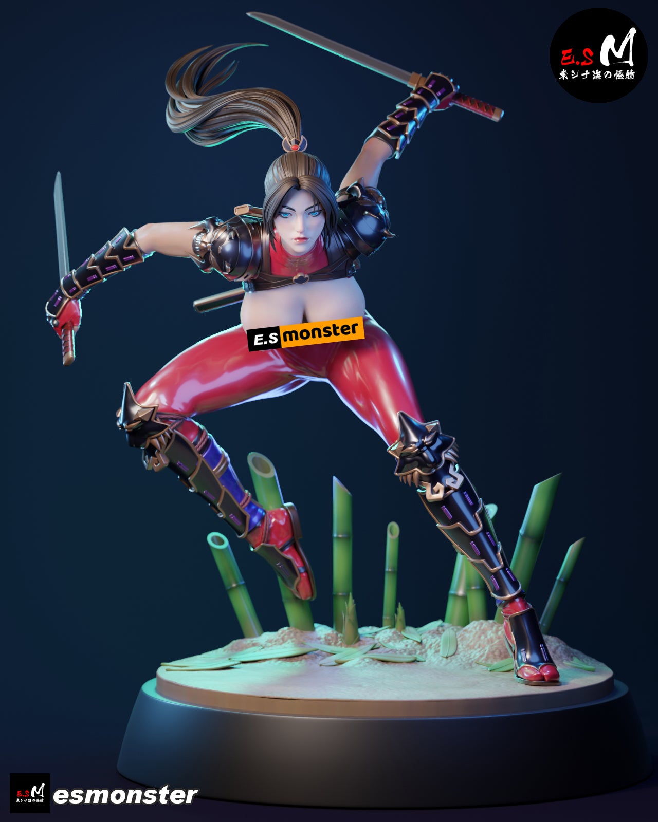 Ninja Warrior Adult Pinup 3D Resin Model