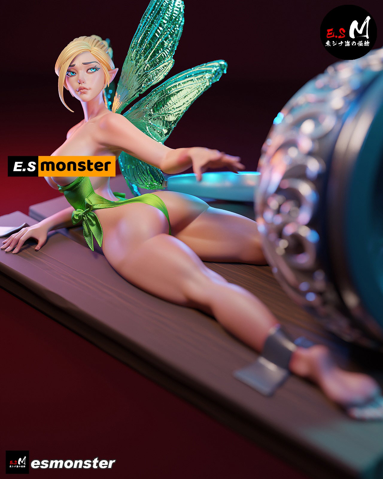 Magic Fairy Adult Pinup 3D Resin Model