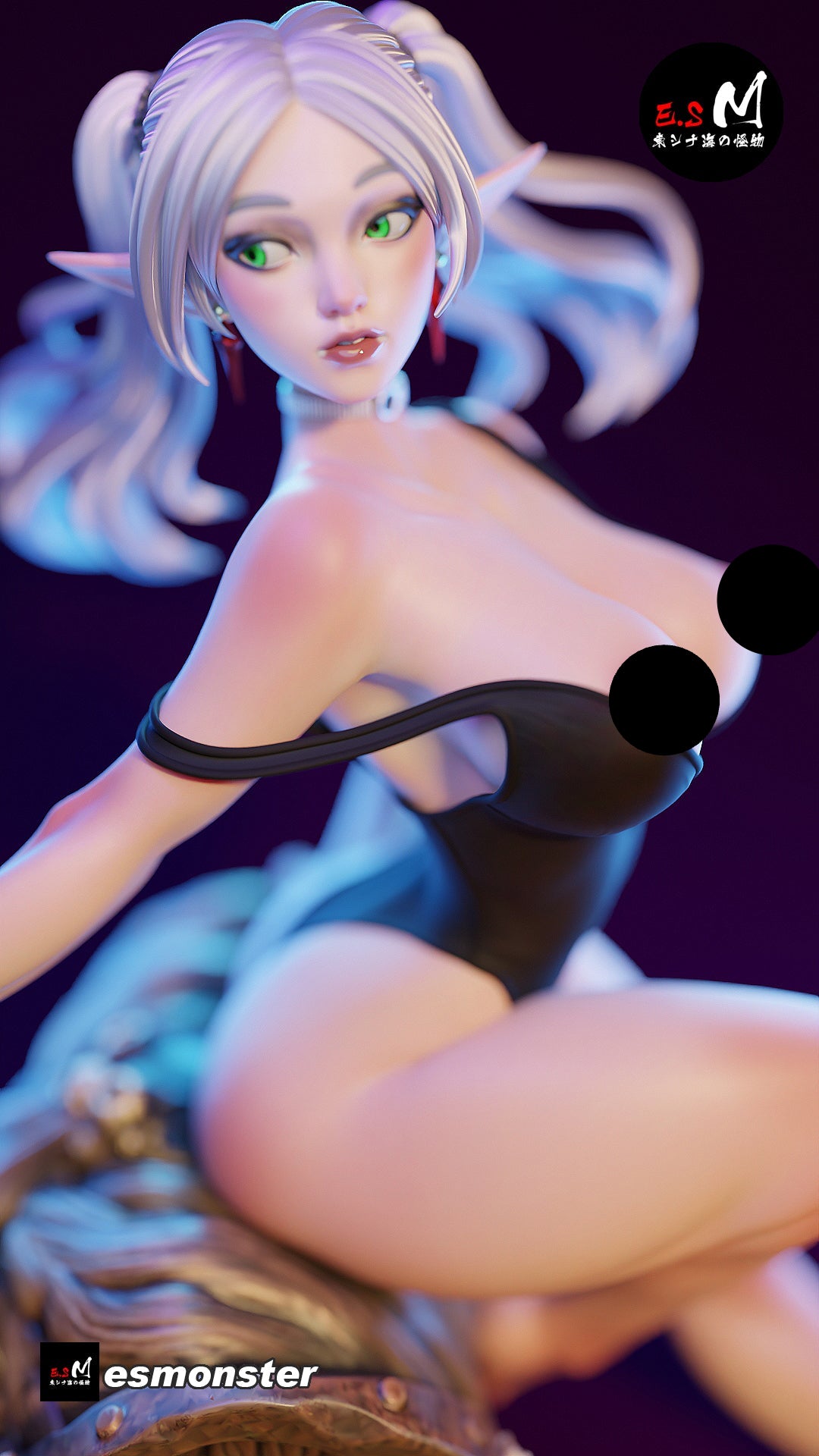 Elvish Mage Adult Pinup 3D ABS Resin Model