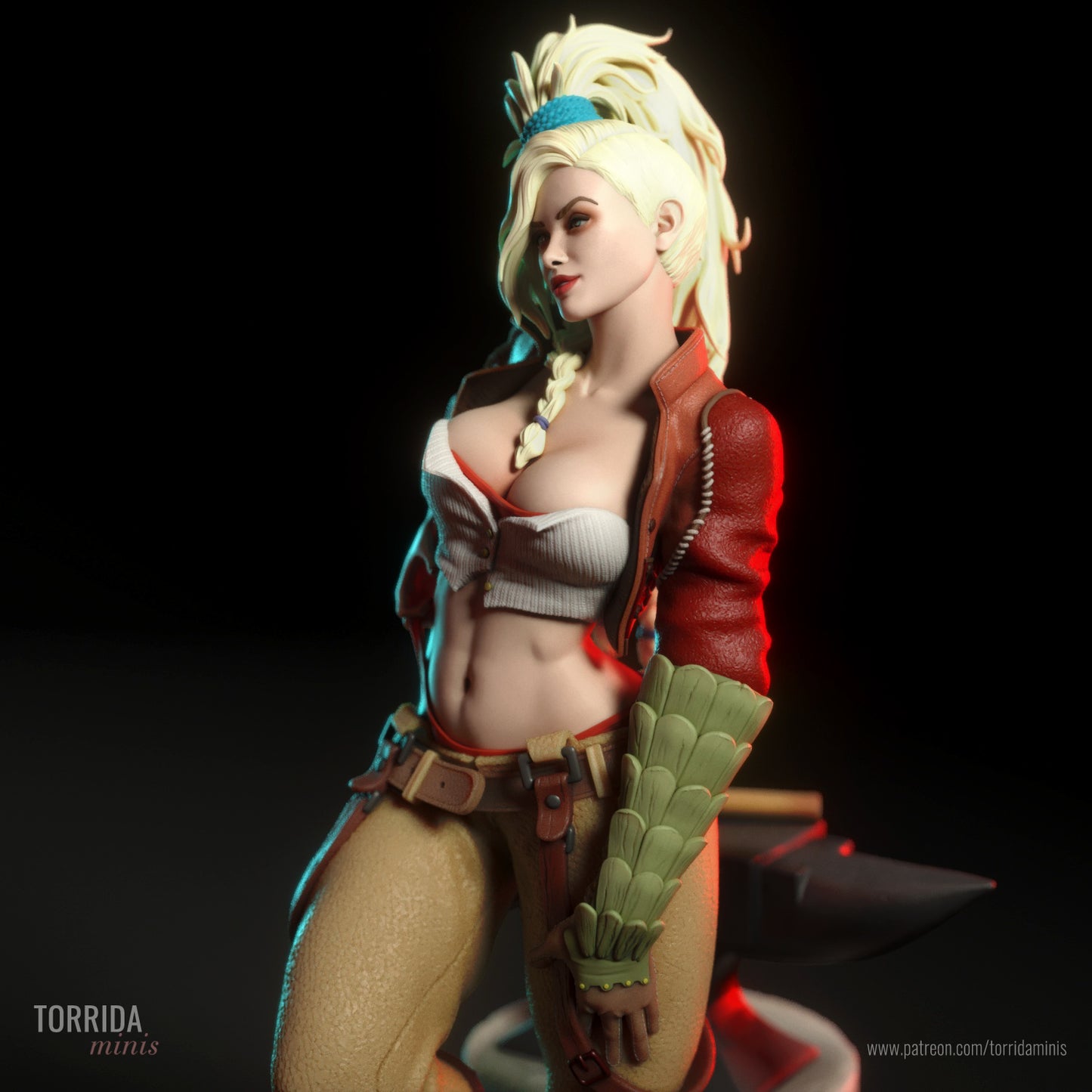 Smithy Pinup Adult 3D Resin Figurine Model Kit