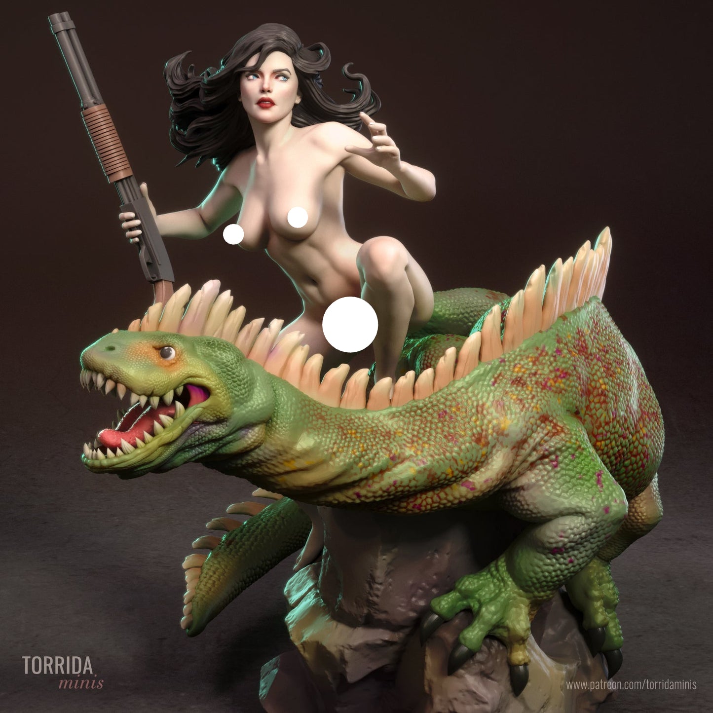 Diplomat Explorer Pinup Adult 3D Resin Figurine Model Kit
