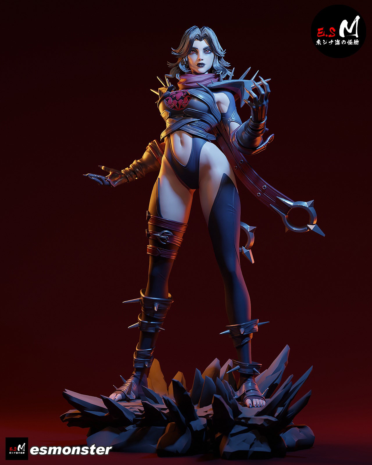 Psionic Woman Adult Pinup 3D Resin Model
