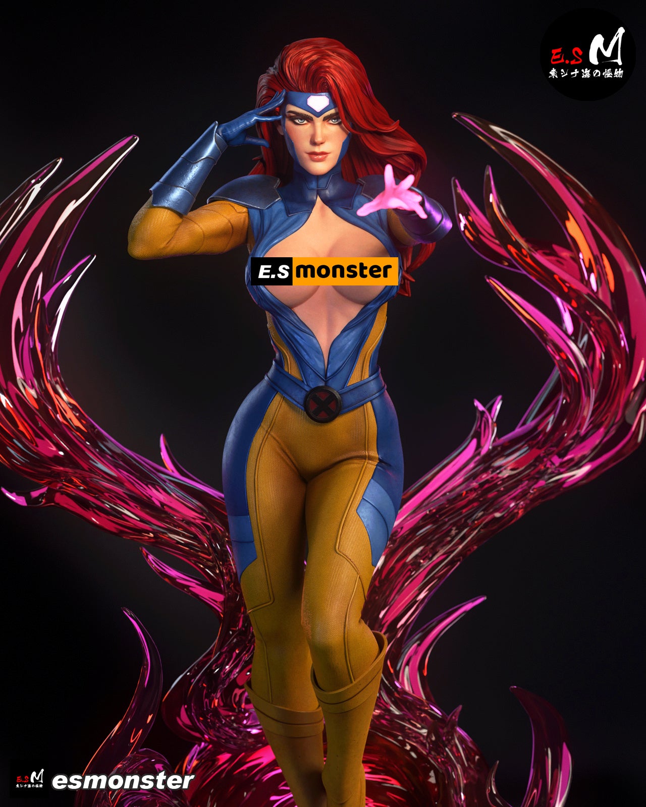 Telepathic Hero Adult Pinup 3D Resin Model