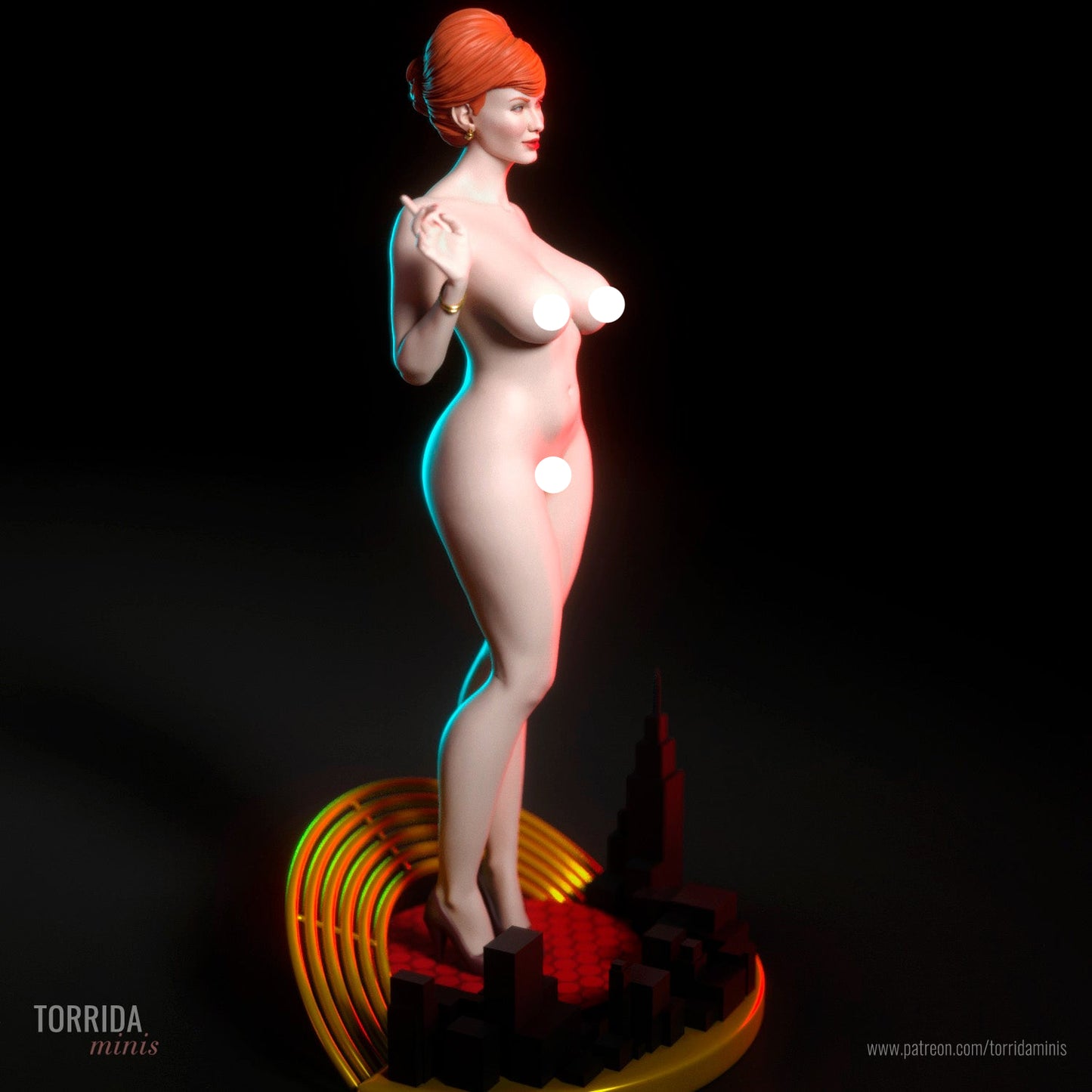 Junior Partner Pinup Adult 3D Resin Figurine Model Kit