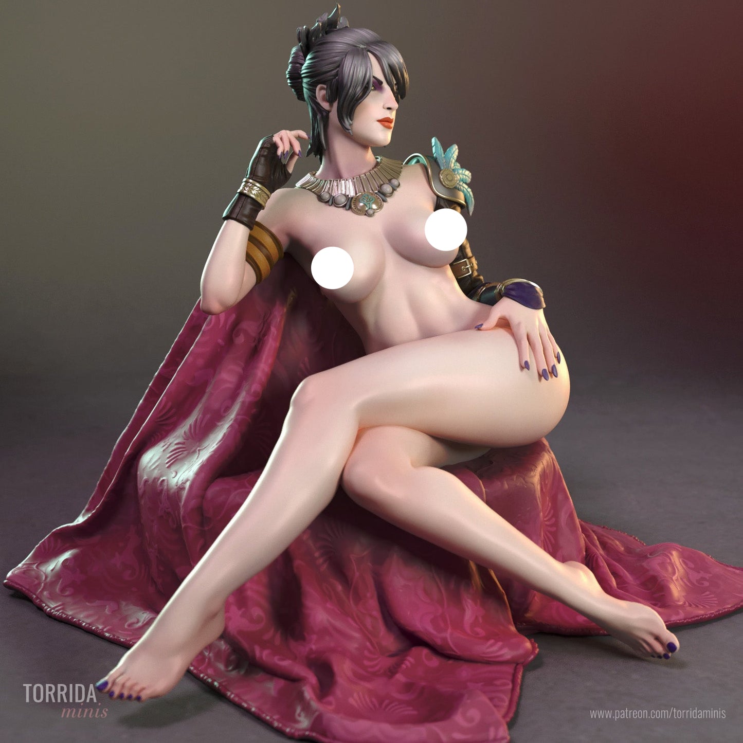 Dangerous Sorceress Adult 3D Resin Figurine Model Kit