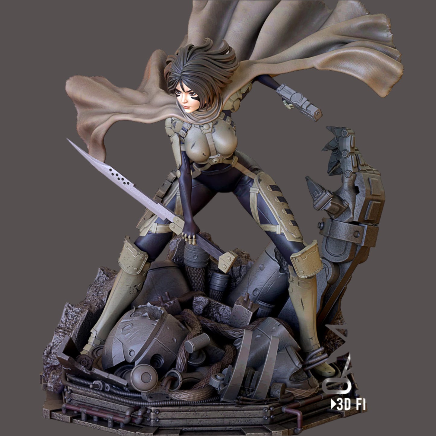 Battle Droid Adult 3D Resin Figurine Model Kit