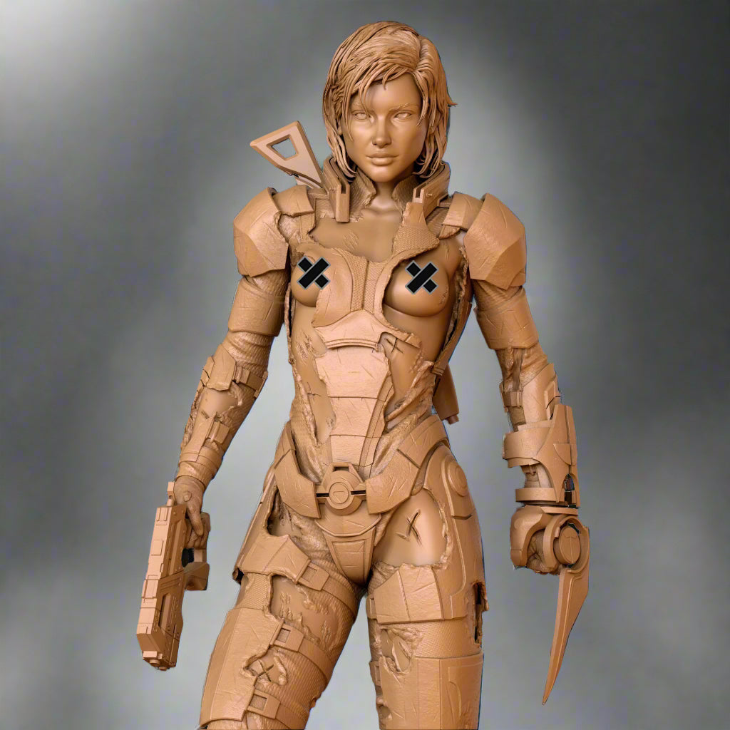 Commander Pinup Adult 3D Resin Figurine Model Kit