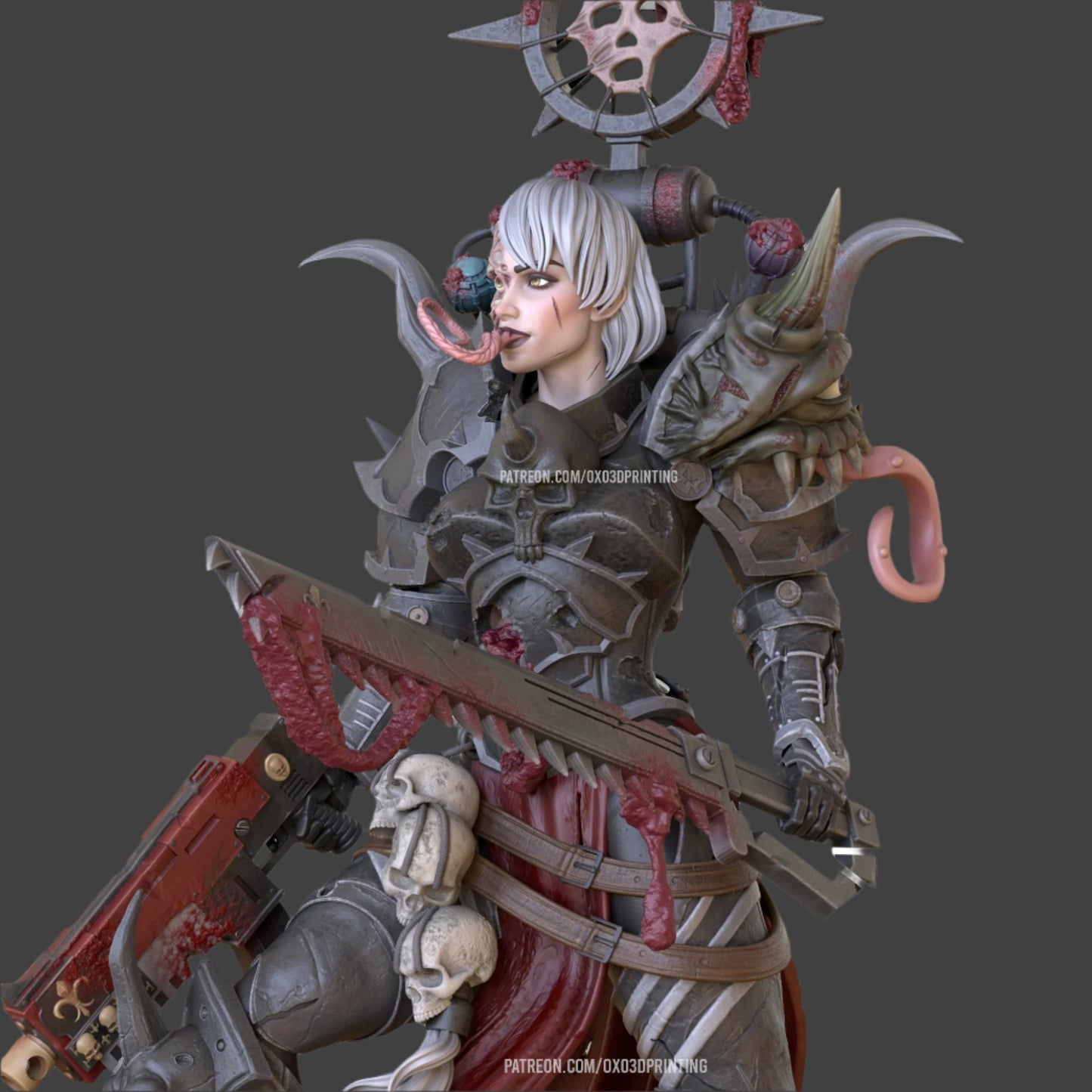 Corrupted War Sister Adult 3D Resin Figurine Model Kit