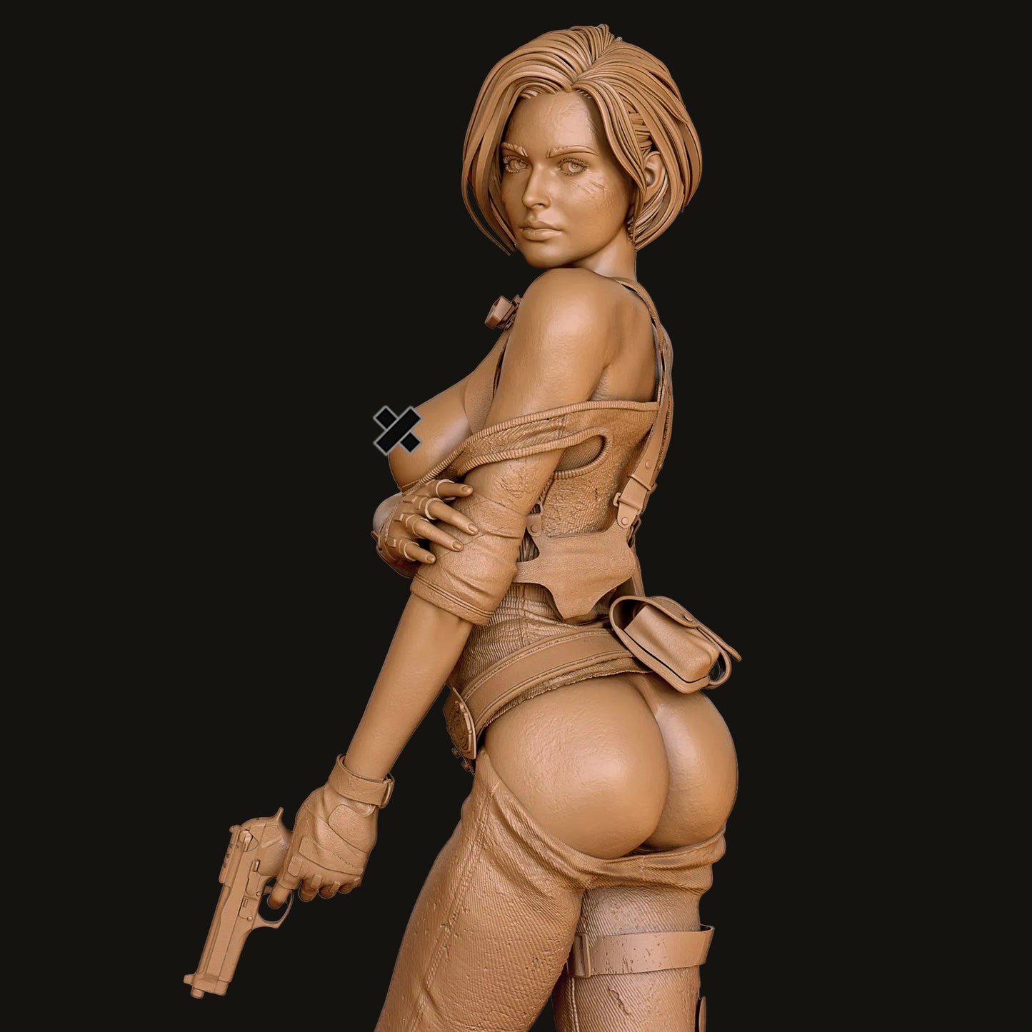 Survivor Cop Pinup Adult 3D Resin Figurine Model Kit