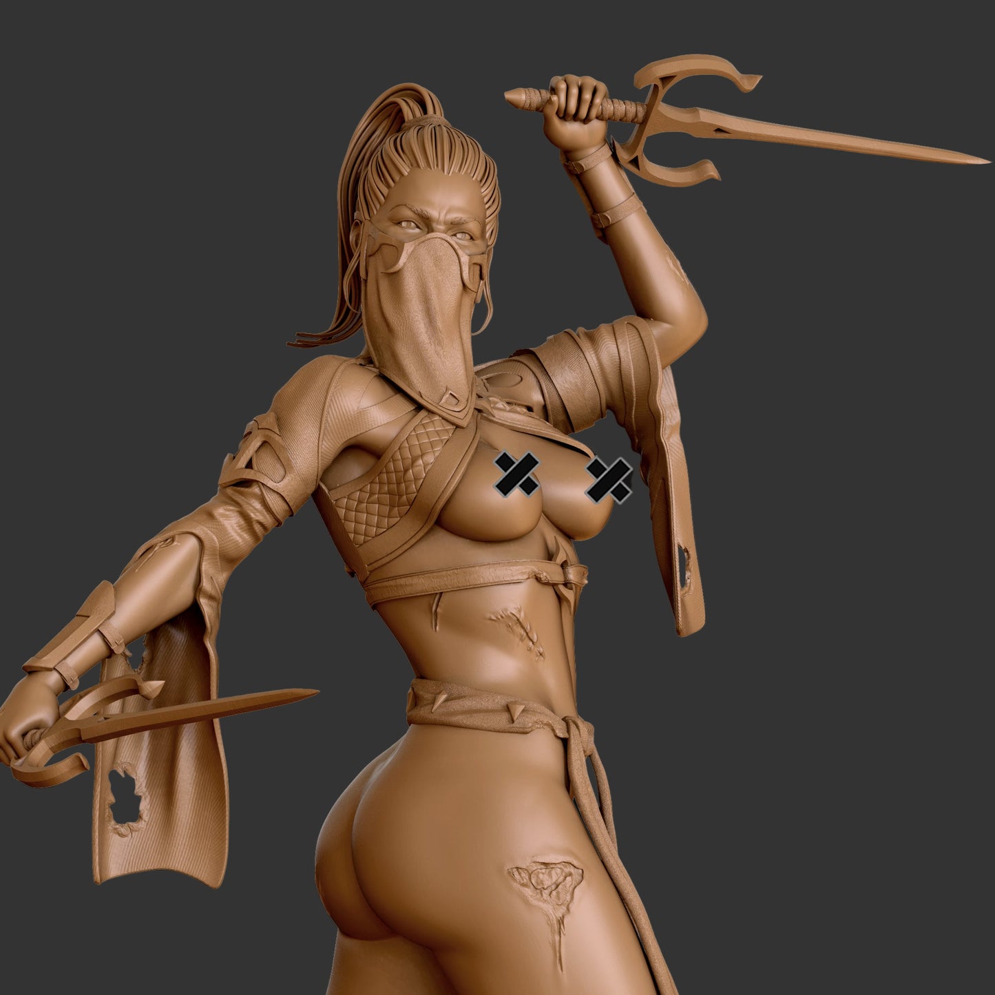 Demon Princess Pinup Adult 3D Resin Figurine Model Kit