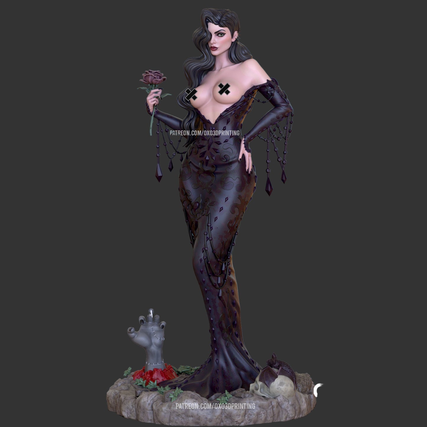 Spooky Matriarch Pinup Adult 3D Resin Figurine Model Kit