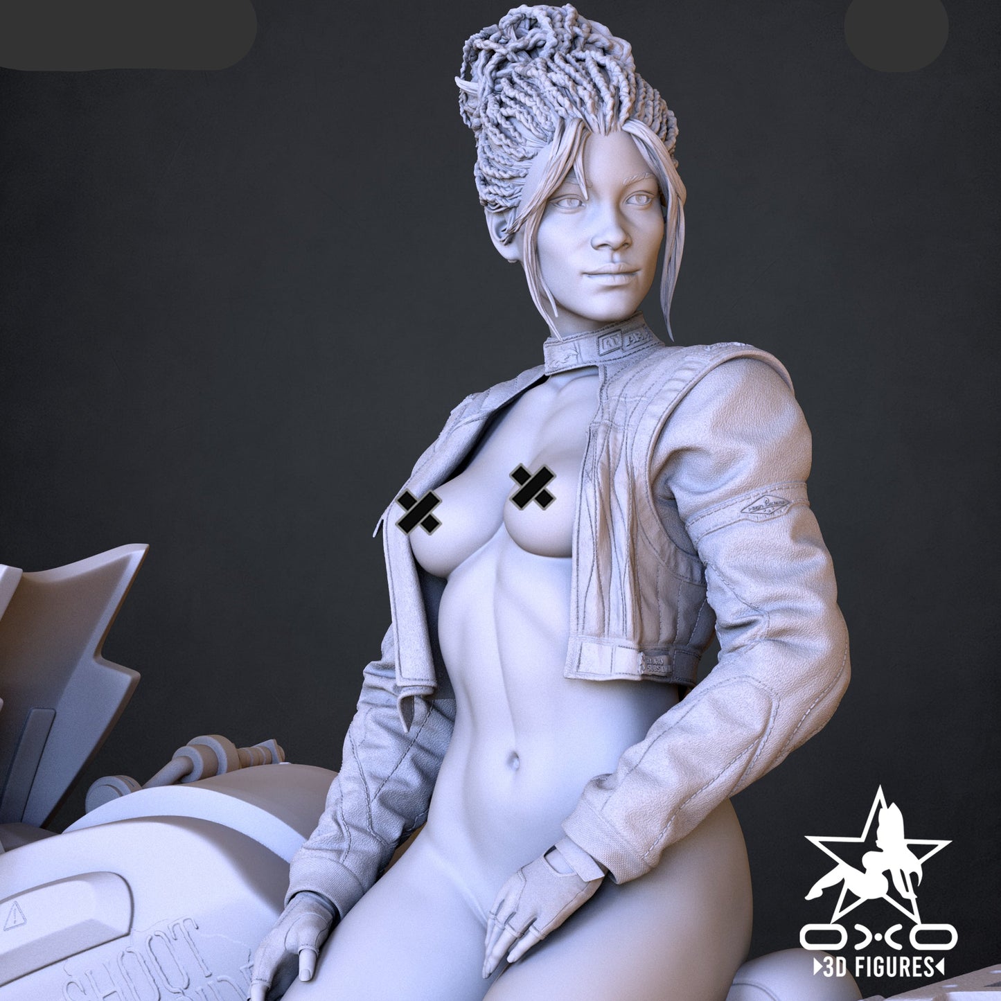 Mercenary Pinup Adult 3D Resin Figurine Model Kit