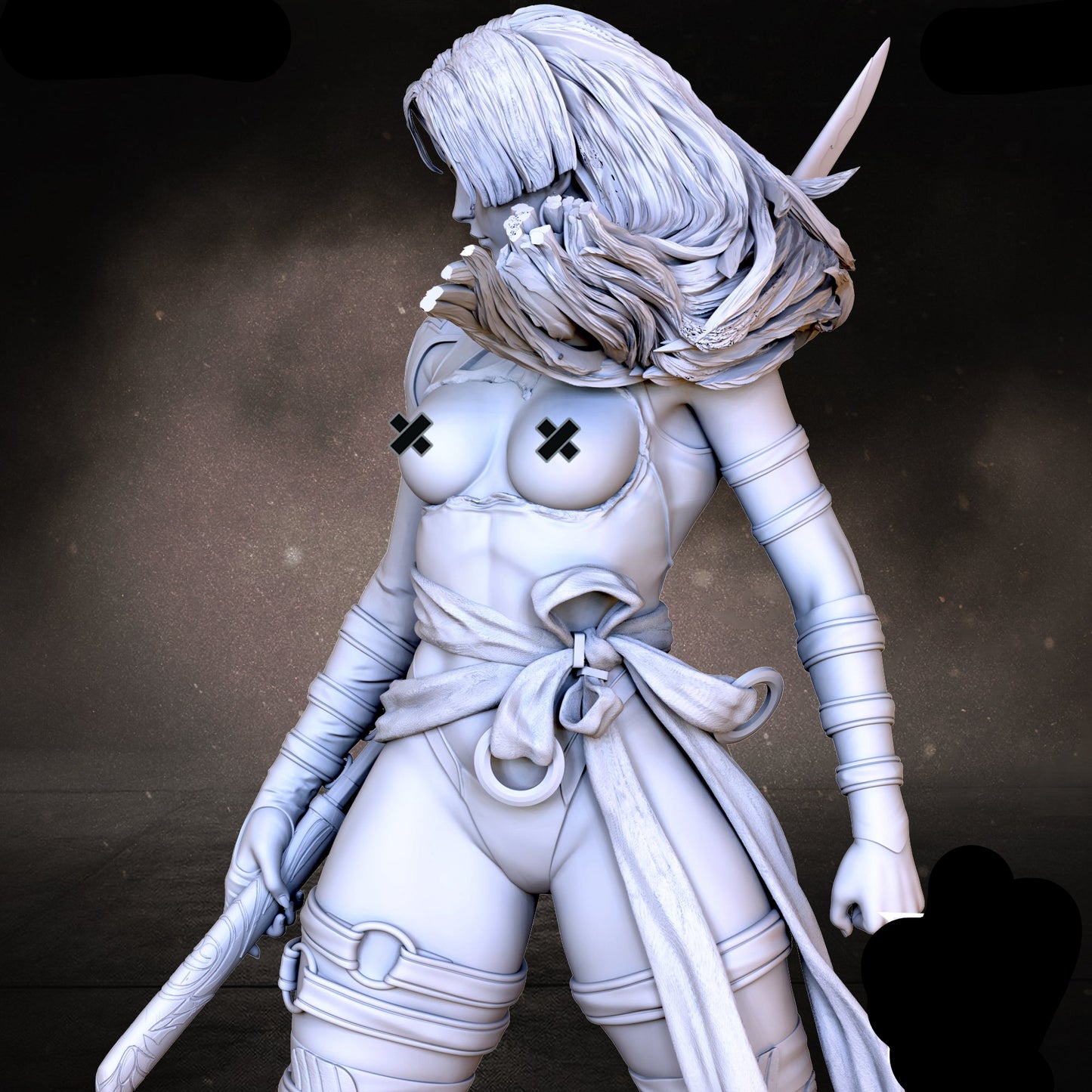 Psychic Hero Pinup Adult 3D Resin Figurine Model Kit