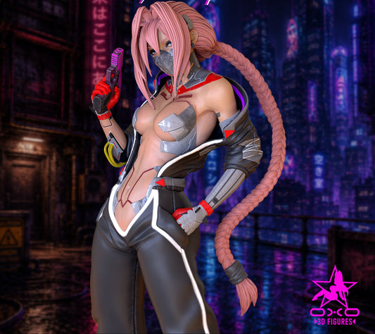 Violence obsessed Pinup Adult 3D ABS Resin Figurine Model Kit