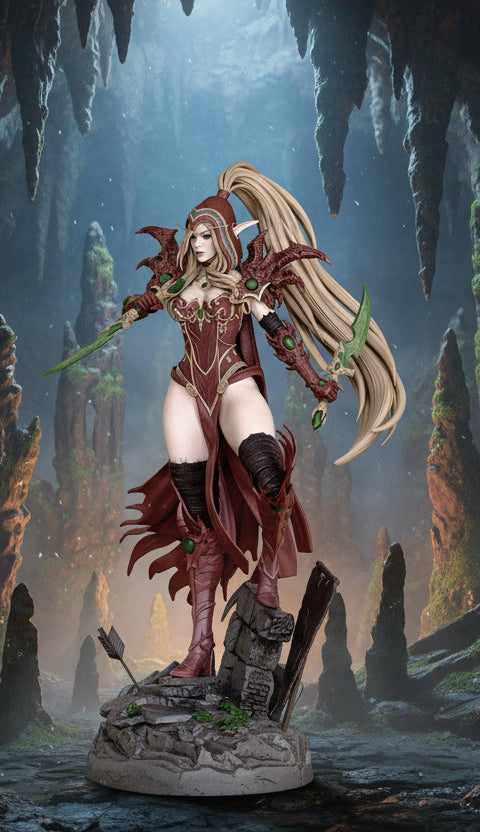 Elven Princess Pinup Adult 3D Resin Figurine Model Kit