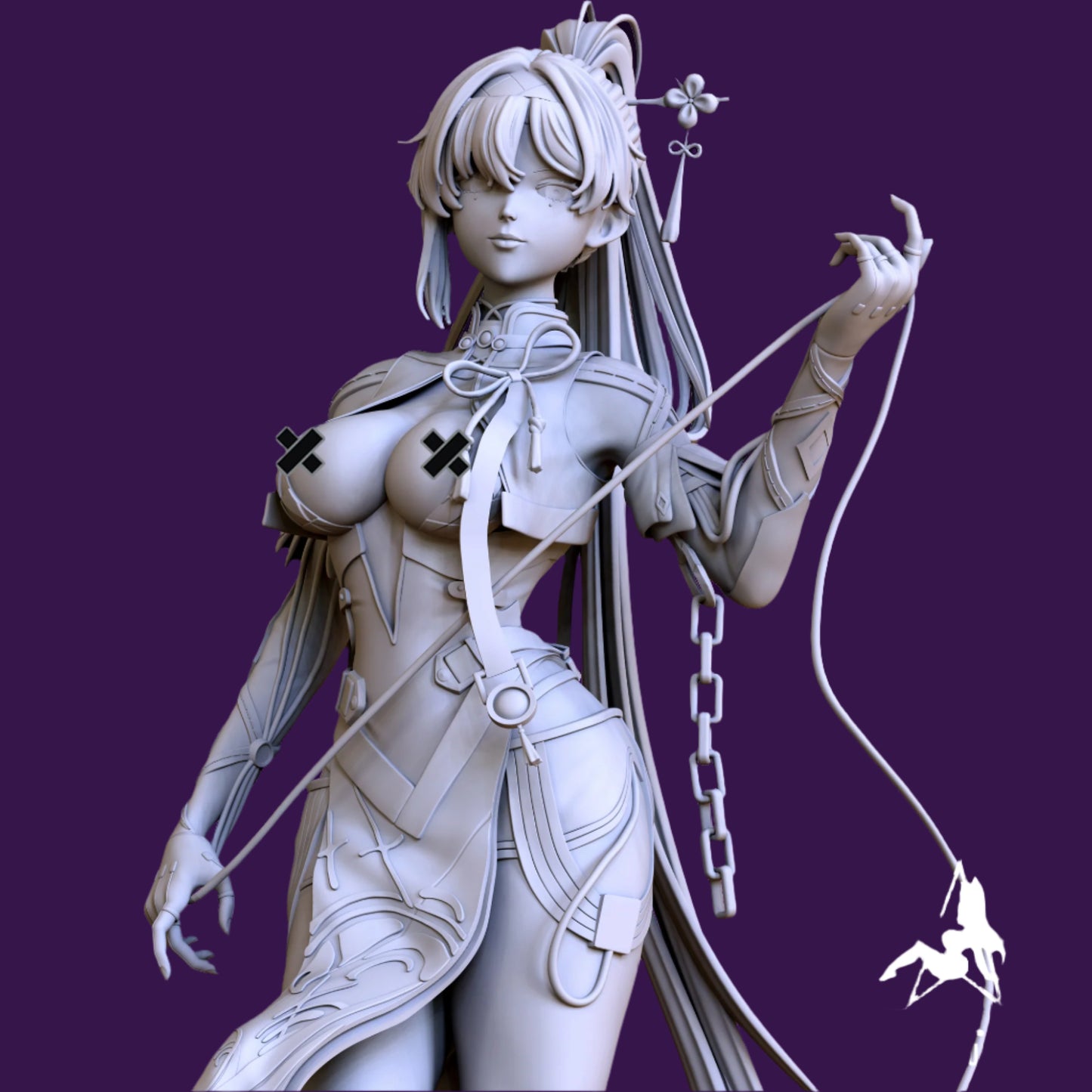 Electric Resonator Pinup Adult 3D Resin Figurine Model Kit