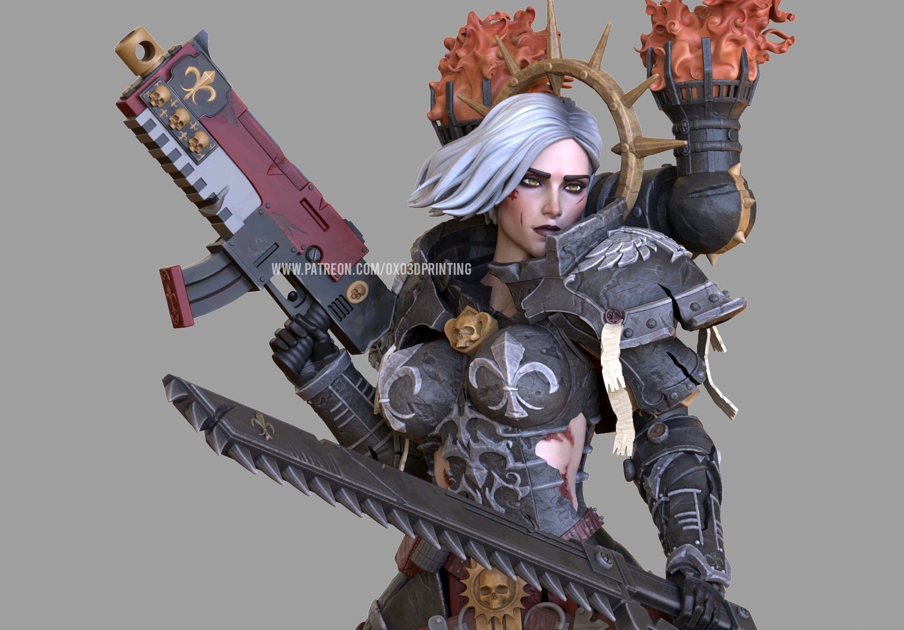 War Sister Adult 3D Resin Figurine Model Kit – QuirkyQueenFinds