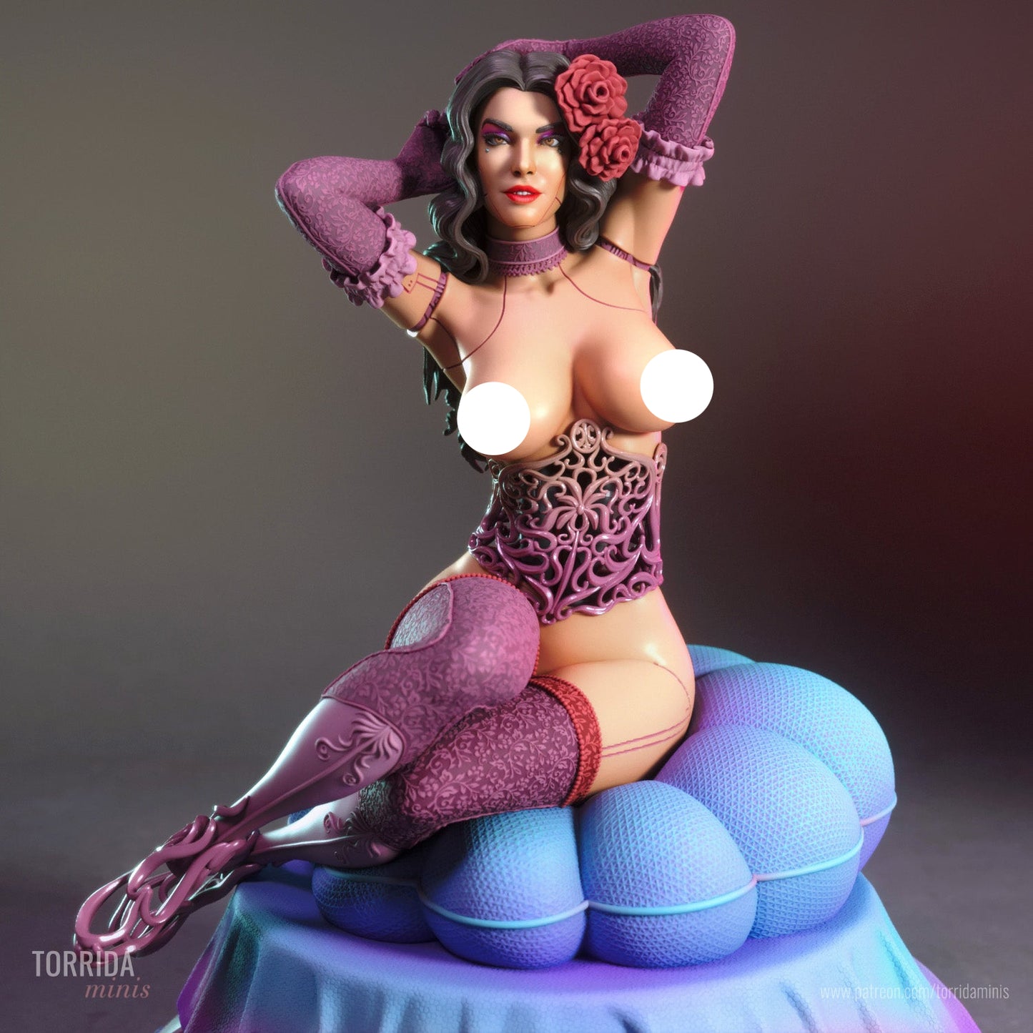 Seductress Adult 3D Resin Figurine Model Kit