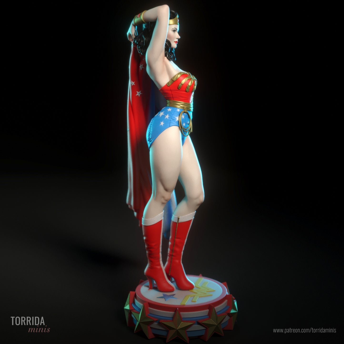 Amazon Warrior Pinup Adult 3D Resin Figurine Model Kit