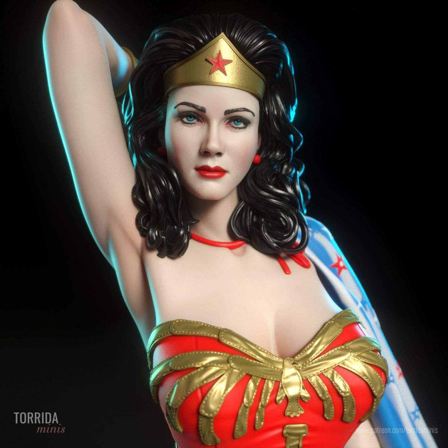 Amazon Warrior Pinup Adult 3D Resin Figurine Model Kit