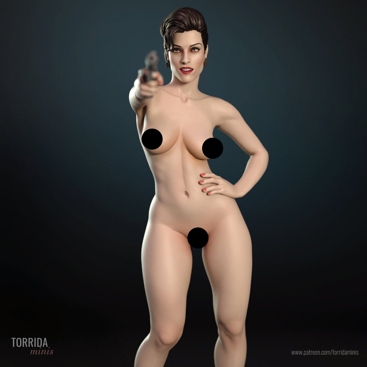 70s Spy Pinup Adult 3D Resin Figurine Model Kit