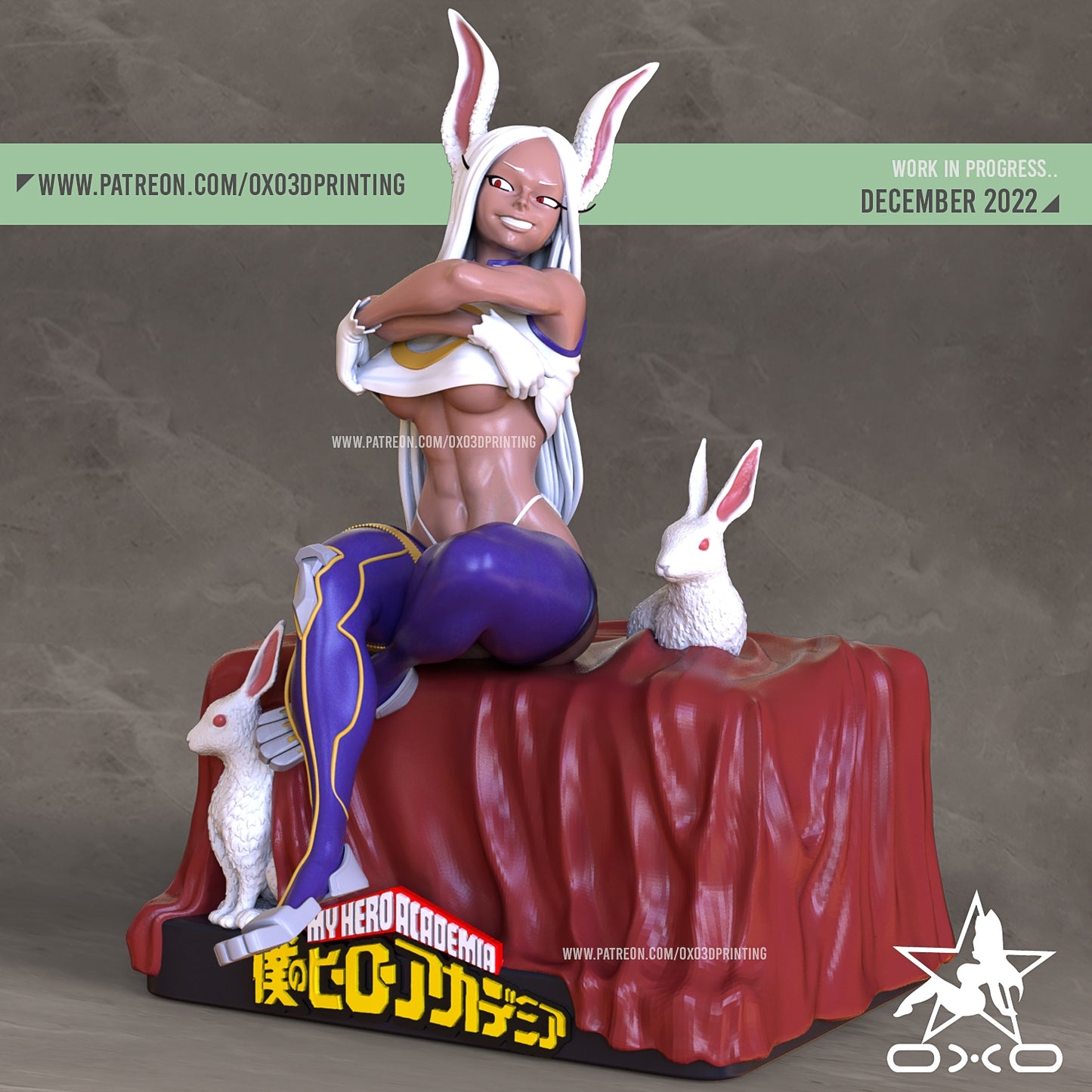 Bunny Hero Adult 3D Resin Figurine Model Kit