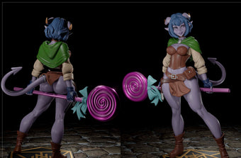 Jester Girl Pinup Adult 3D Resin Figurine