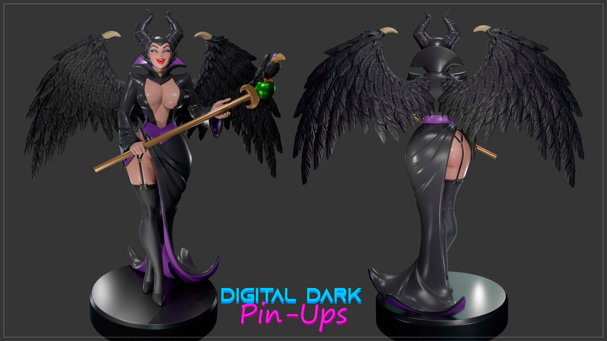 Evil Witch Pinup Adult 3D Resin Figurine