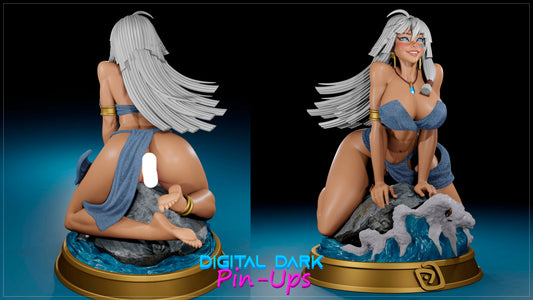 Water Princess Pinup Adult 3D Resin Figurine