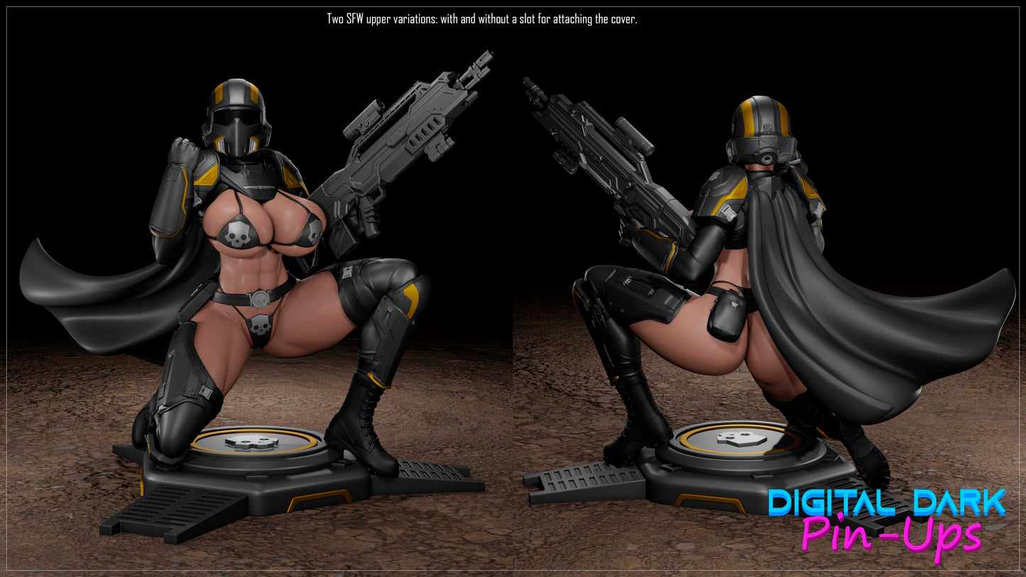 Freedom Diver Pinup Adult 3D Resin Figurine