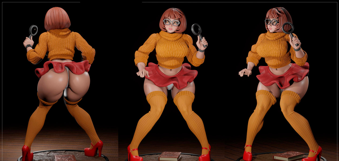 Book Nerd Pinup Adult 3D Resin Figurine