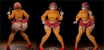 Book Nerd Pinup Adult 3D Resin Figurine