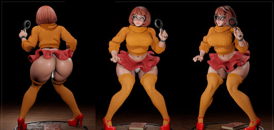 Book Nerd Pinup Adult 3D Resin Figurine