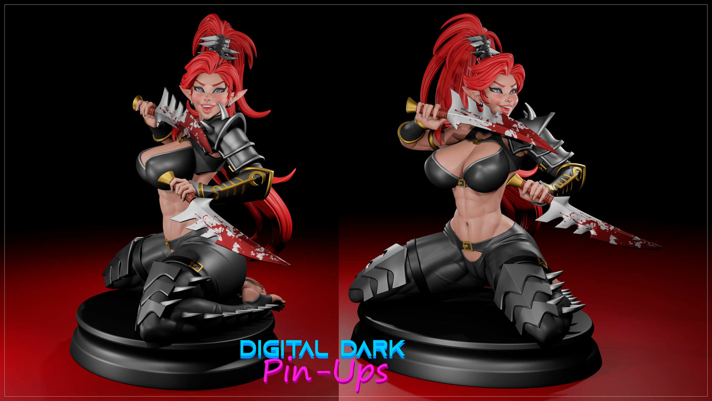 Succubus warrior Pinup Adult 3D Resin Figurine